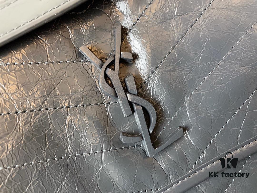Genuine Leather Medium 28cm MONOGRAMME SAINT LAURENT Front Flap Bag
