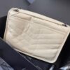 6930c8596e68136f4d9afe29 Genuine Leather Medium 28cm MONOGRAMME SAINT LAURENT Flap Shoulder Bag with YSL Logo Charm and Dual-Use Chain Strap
