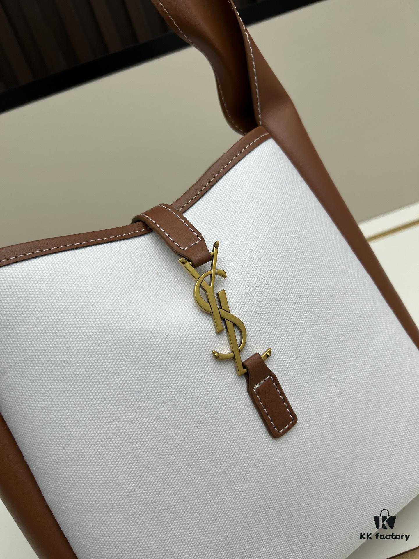 6930c8876e68136f4d9afe78 New Arrival Small Size with Box 💰 Yves Saint Laurent LE 5 À 7 HOBO Canvas Bag Model 8829