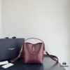 Yves Saint Laurent Plain Weave Crossbody Bucket Bag