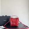 Yves Saint Laurent Patent Leather Crossbody Bucket Bag