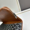 6930c8da6e68136f4d9afef0 SAINTE-MARIE Clutch Bag with Double-Faced Flap Design, GOYARD Canvas and Calfskin Leather