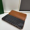 6930c8dd6e68136f4d9afef2 SAINTE-MARIE Clutch Bag with Double-Faced Flap Design, GOYARD Canvas and Calfskin Leather