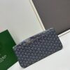 6930c8de6e68136f4d9afef4 SAINTE-MARIE Clutch Bag with Reversible Flap Design, GOYARDine Canvas and Chevron Calfskin
