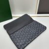 6930c8df6e68136f4d9afef6 SAINTE-MARIE Clutch Bag with Reversible Flap Design, GOYARDine Canvas and Chevron Calfskin