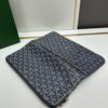 6930c8e06e68136f4d9afef8 SAINTE-MARIE Clutch Bag with Reversible Flap Design, GOYARDine Canvas and Chevron Calfskin