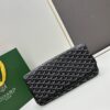 6930c8e46e68136f4d9afefb SAINTE-MARIE Clutch Bag with Reversible Flap Design in GOYARDINE Canvas and Calfskin Leather
