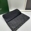 6930c8e46e68136f4d9afefe SAINTE-MARIE Clutch Bag with Reversible Flap Design in GOYARDINE Canvas and Calfskin Leather
