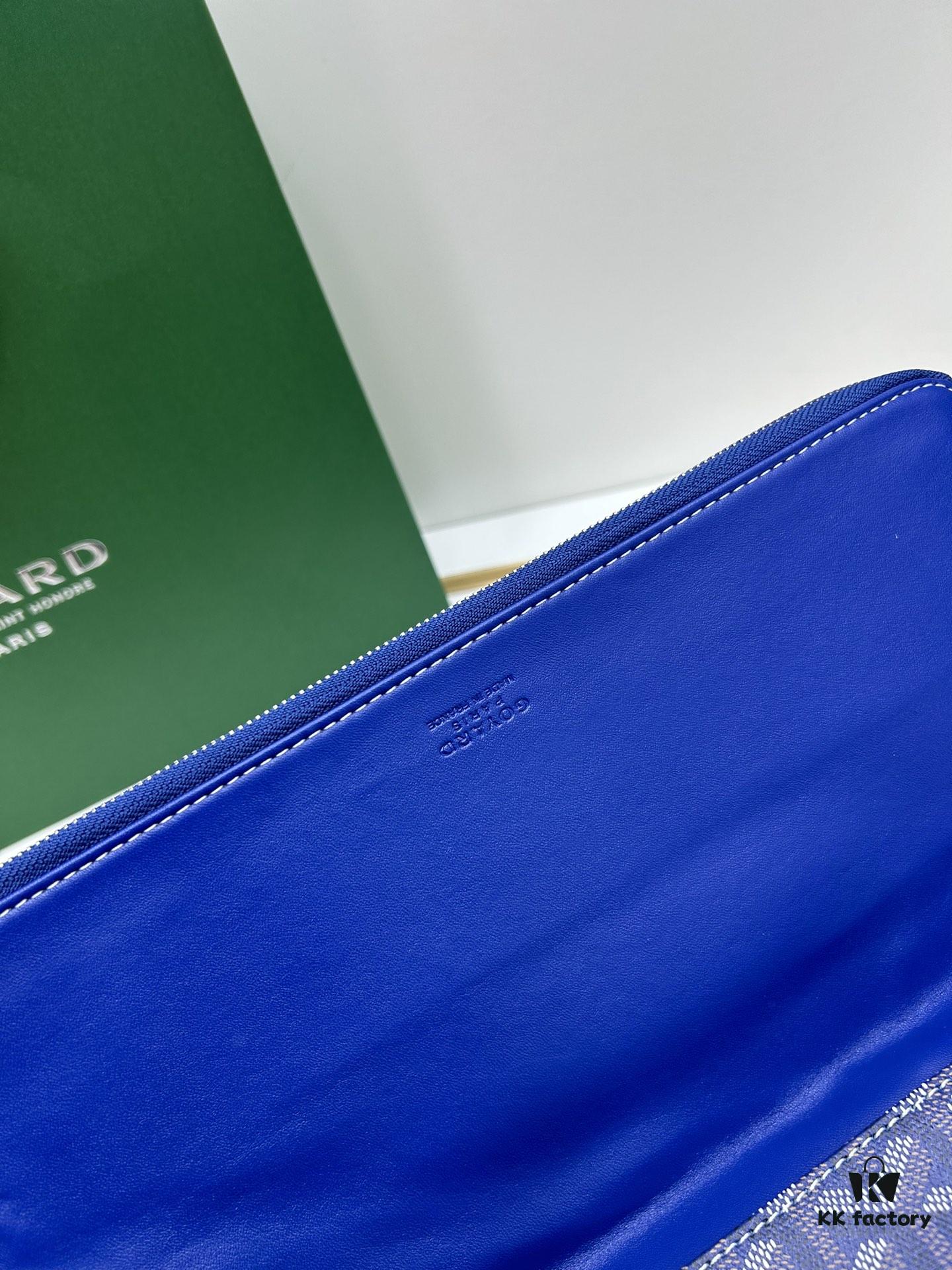 6930c8eb6e68136f4d9aff08 SAINTE-MARIE Clutch with Reversible Flap, GOYARD Canvas and Calfskin Leather