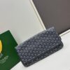 6930c8eb6e68136f4d9aff09 SAINTE-MARIE Clutch Bag with Reversible Flap Design, GOYARDine Canvas and Chevron Calfskin