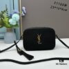 6930c9ce6e68136f4d9b0090 YSL Saint Laurent Calfskin Woven Camera Bag with Box