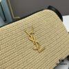 6930c9d56e68136f4d9b00a0 YSL Saint Laurent Calfskin Woven Camera Bag with Box ||| NEW Lou Camera Bag - Black Woven Design with Gold-Tone Hardware, Italian Calfskin