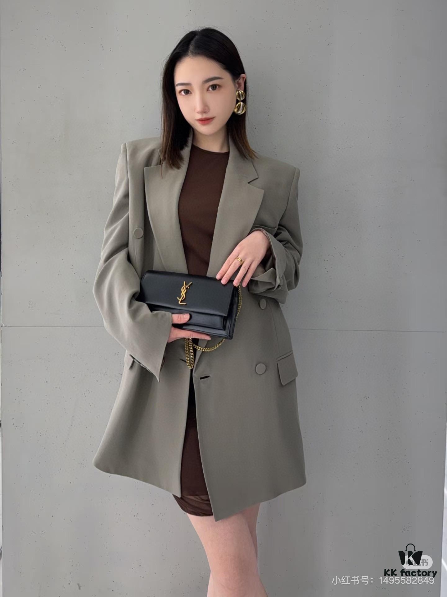 6930c9dd6e68136f4d9b00ad New YSL Classic Chain Bag with Box | Timeless Elegance in Black Leather