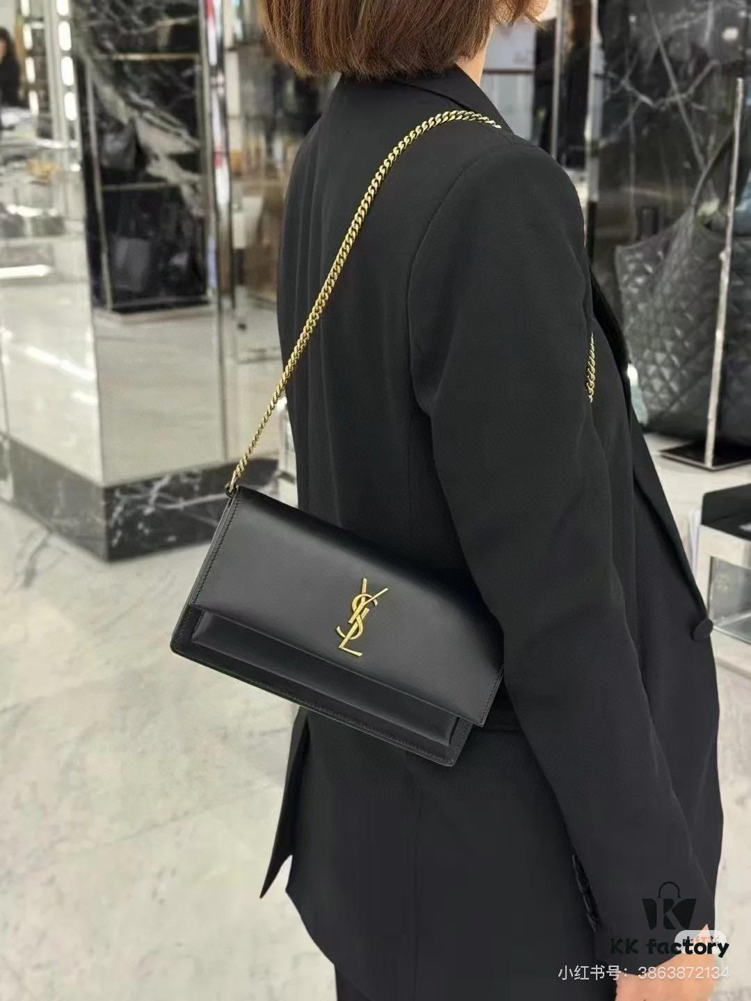 6930c9df6e68136f4d9b00b0 New YSL Classic Chain Bag with Box | Timeless Elegance in Black Leather