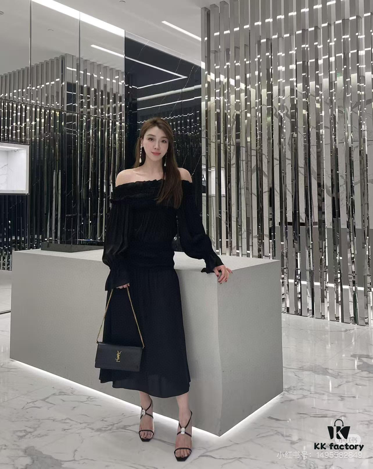 6930c9e06e68136f4d9b00b2 New YSL Classic Chain Bag with Box | Timeless Elegance in Black Leather