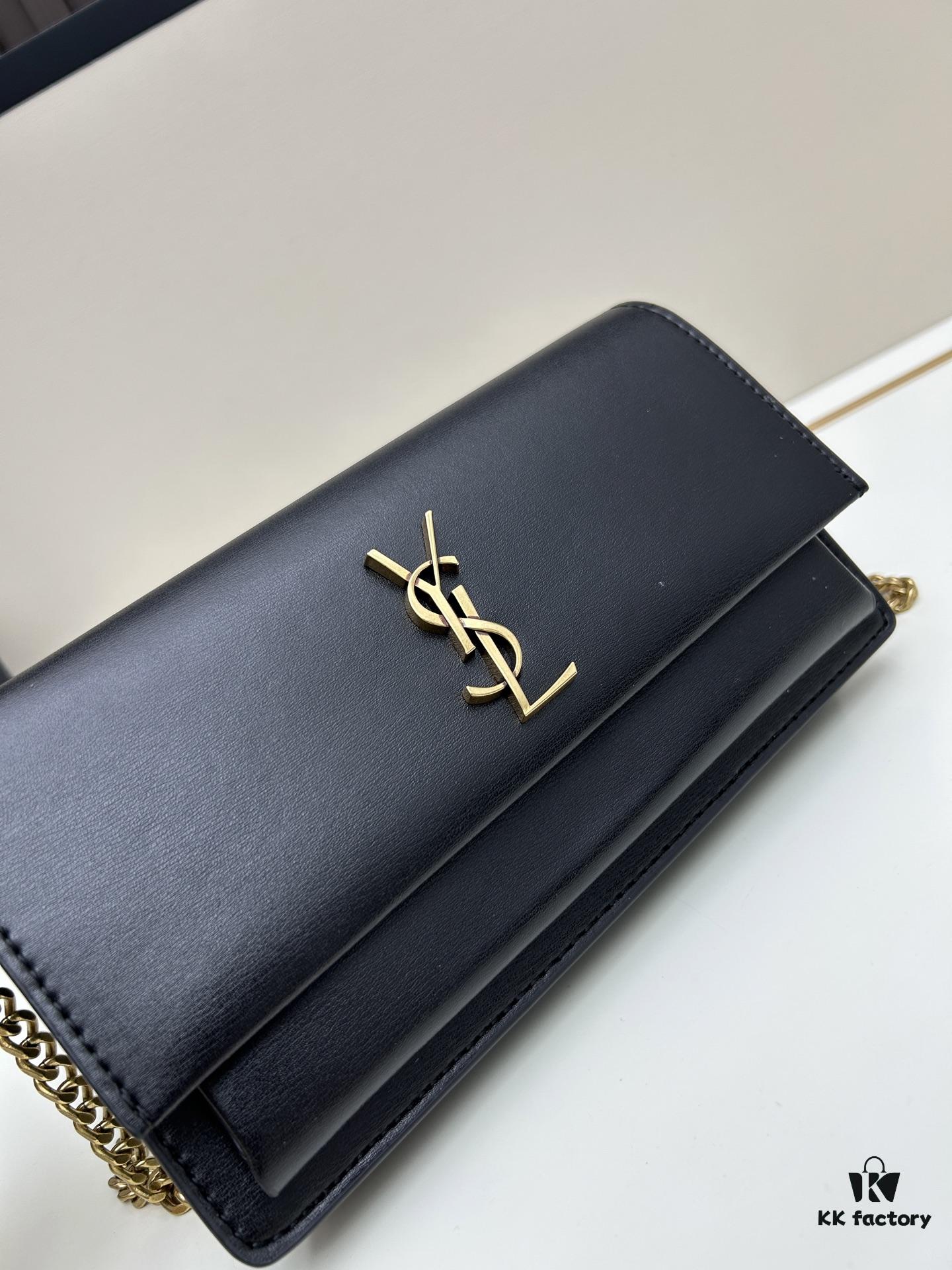 6930c9e86e68136f4d9b00bd New YSL Classic Chain Bag with Box | Timeless Elegance in Black Leather