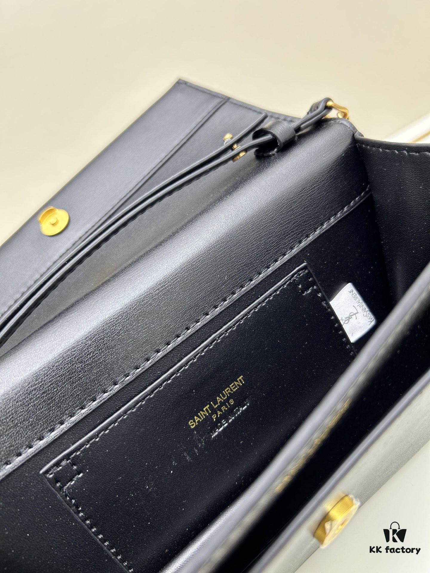 6930c9ea6e68136f4d9b00c0 New YSL Classic Chain Bag with Box | Timeless Elegance in Black Leather