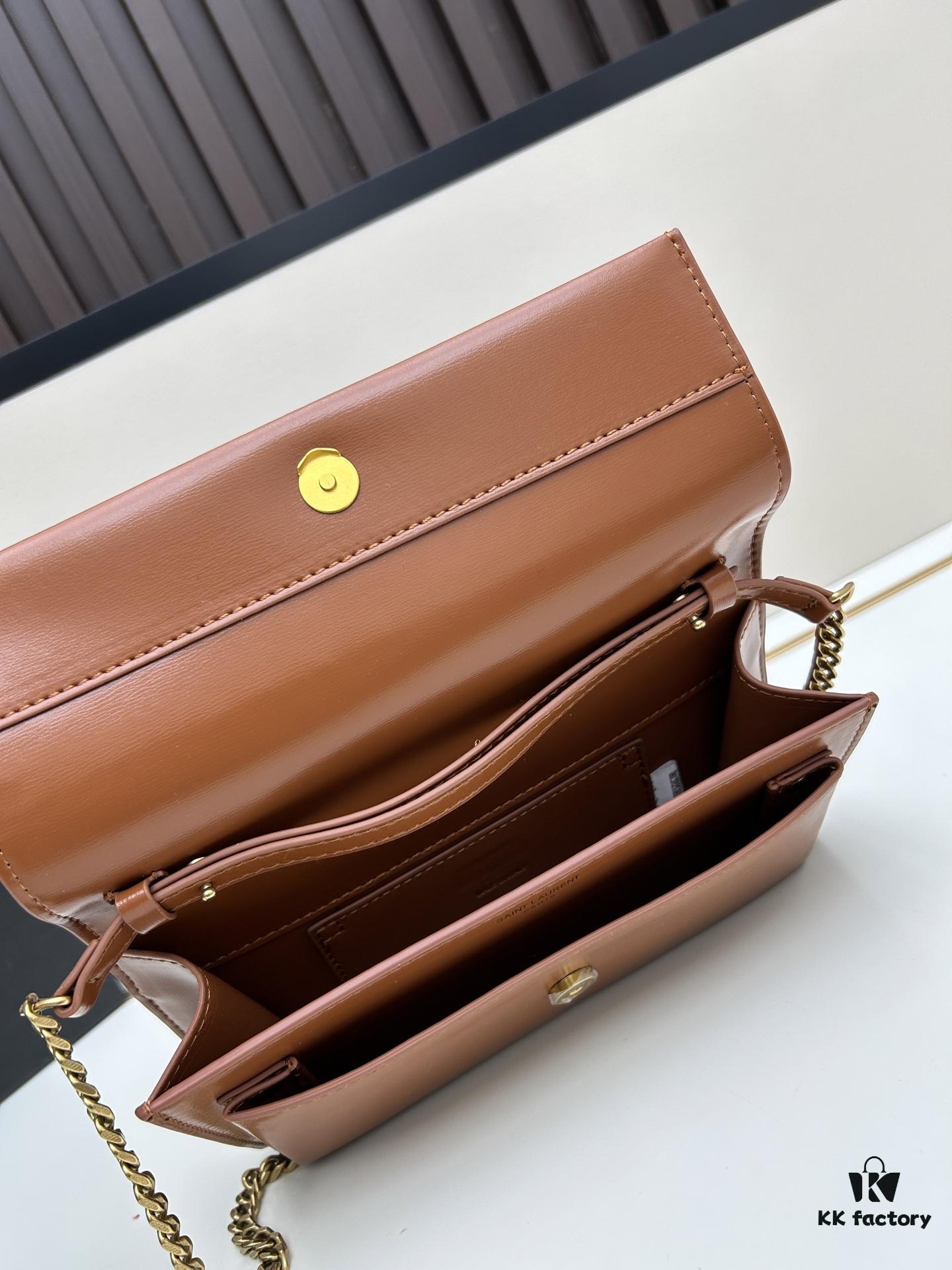 6930c9f66e68136f4d9b00ce New YSL Classic Chain Bag with Box | Timeless Elegance in Black Leather