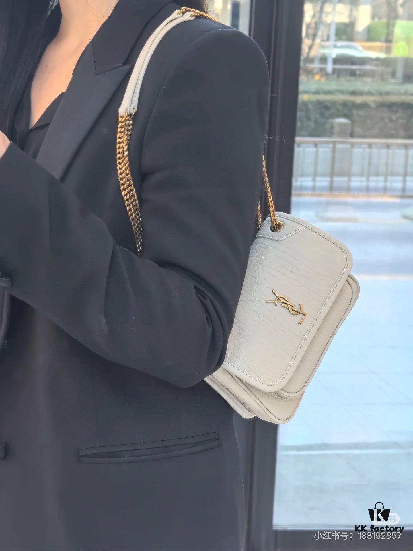 6930ca0b6e68136f4d9b00f0 New Arrival with Box 💰 YSL Saint Laurent Niki Grained Lambskin Mini Shoulder Bag