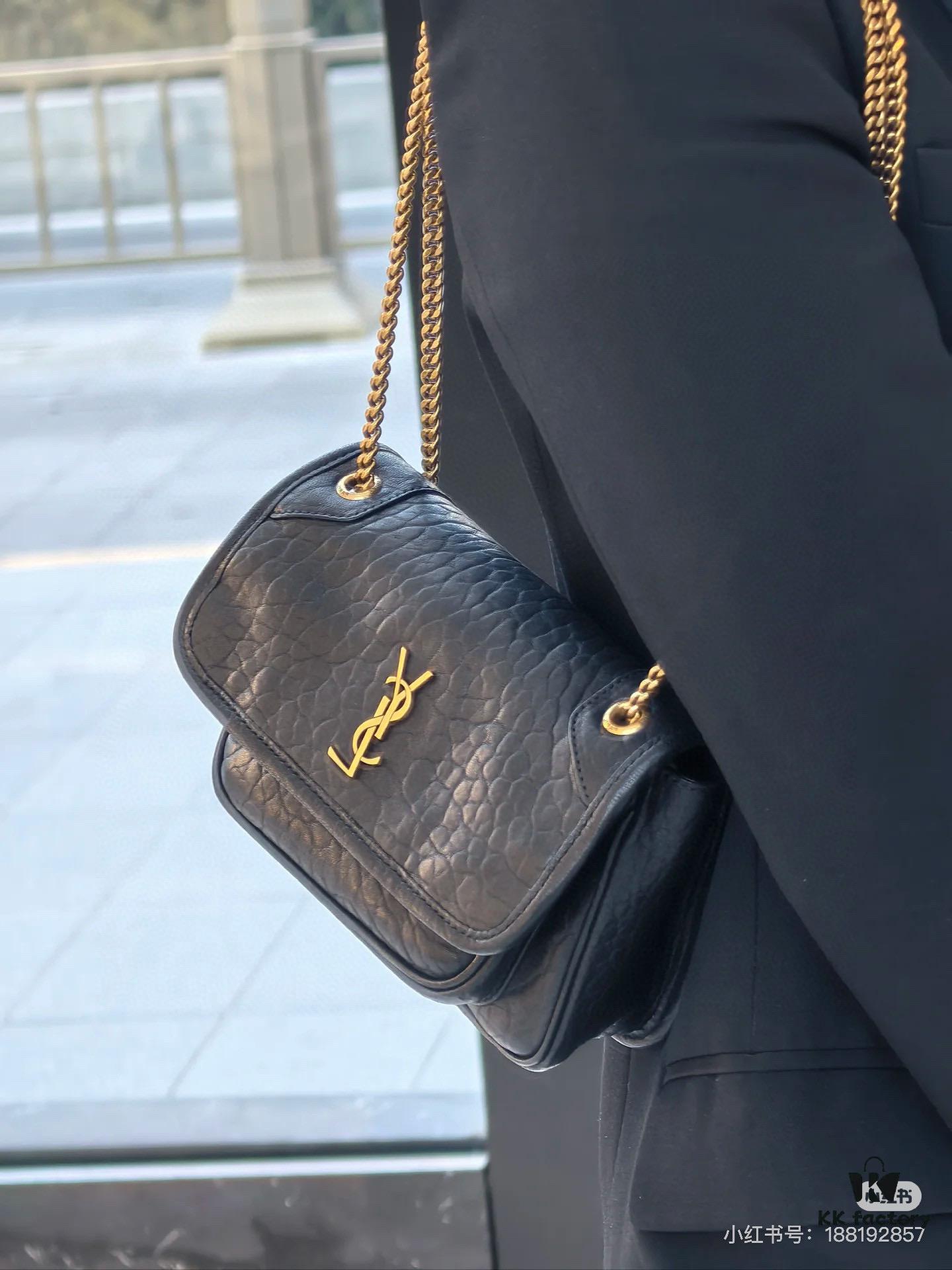 6930ca0c6e68136f4d9b00f2 New Arrival with Box 💰 YSL Saint Laurent Niki Grained Lambskin Mini Shoulder Bag