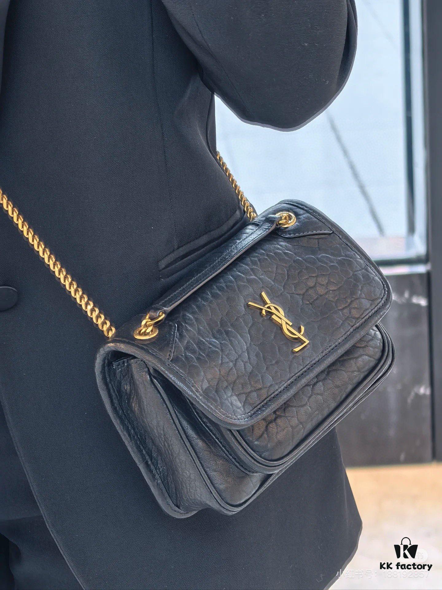 6930ca0d6e68136f4d9b00f3 New Arrival with Box 💰 YSL Saint Laurent Niki Grained Lambskin Mini Shoulder Bag