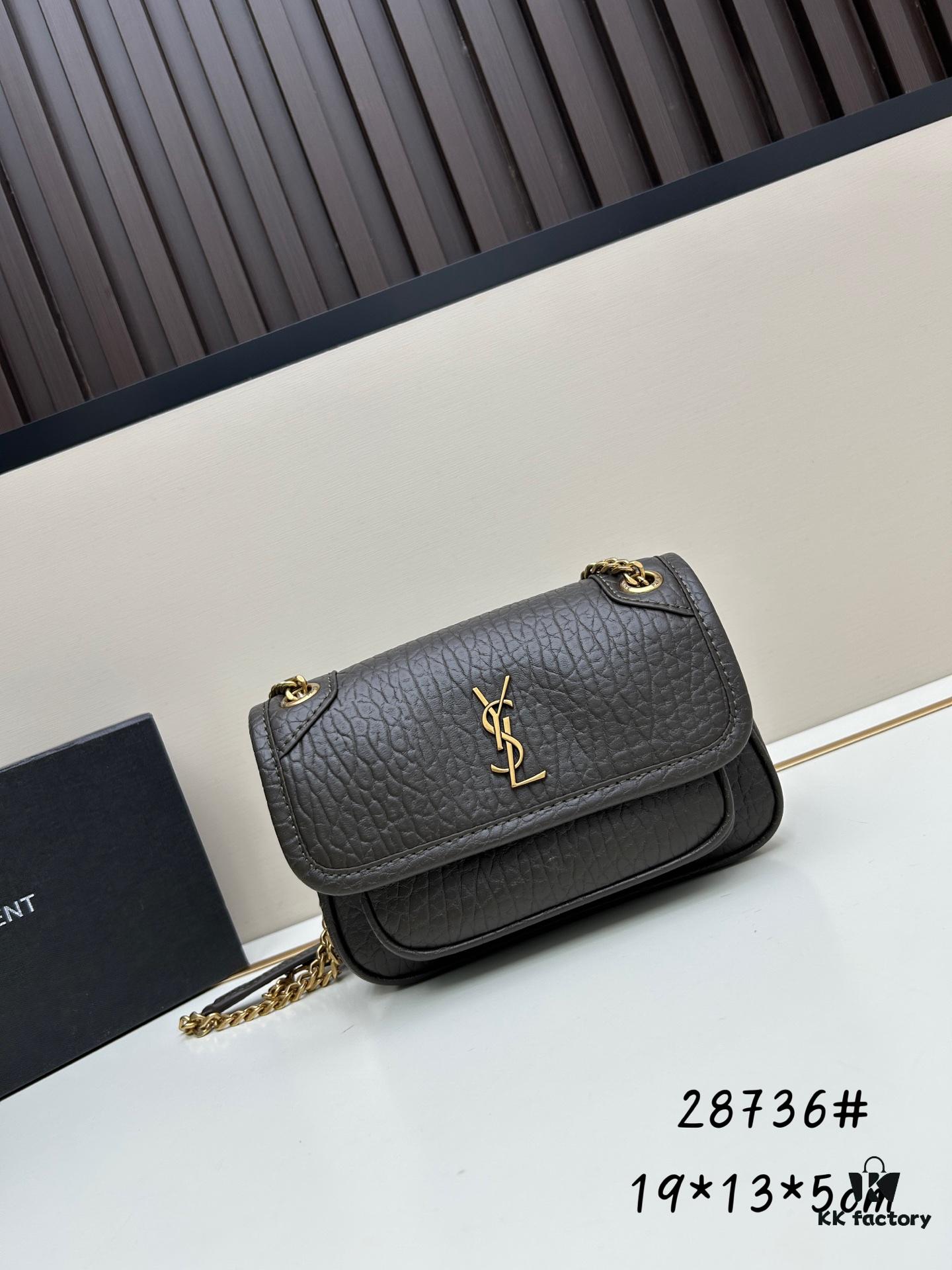 6930ca136e68136f4d9b00fb New Arrival with Box 💰 YSL Saint Laurent Niki Grained Leather Mini Shoulder Bag