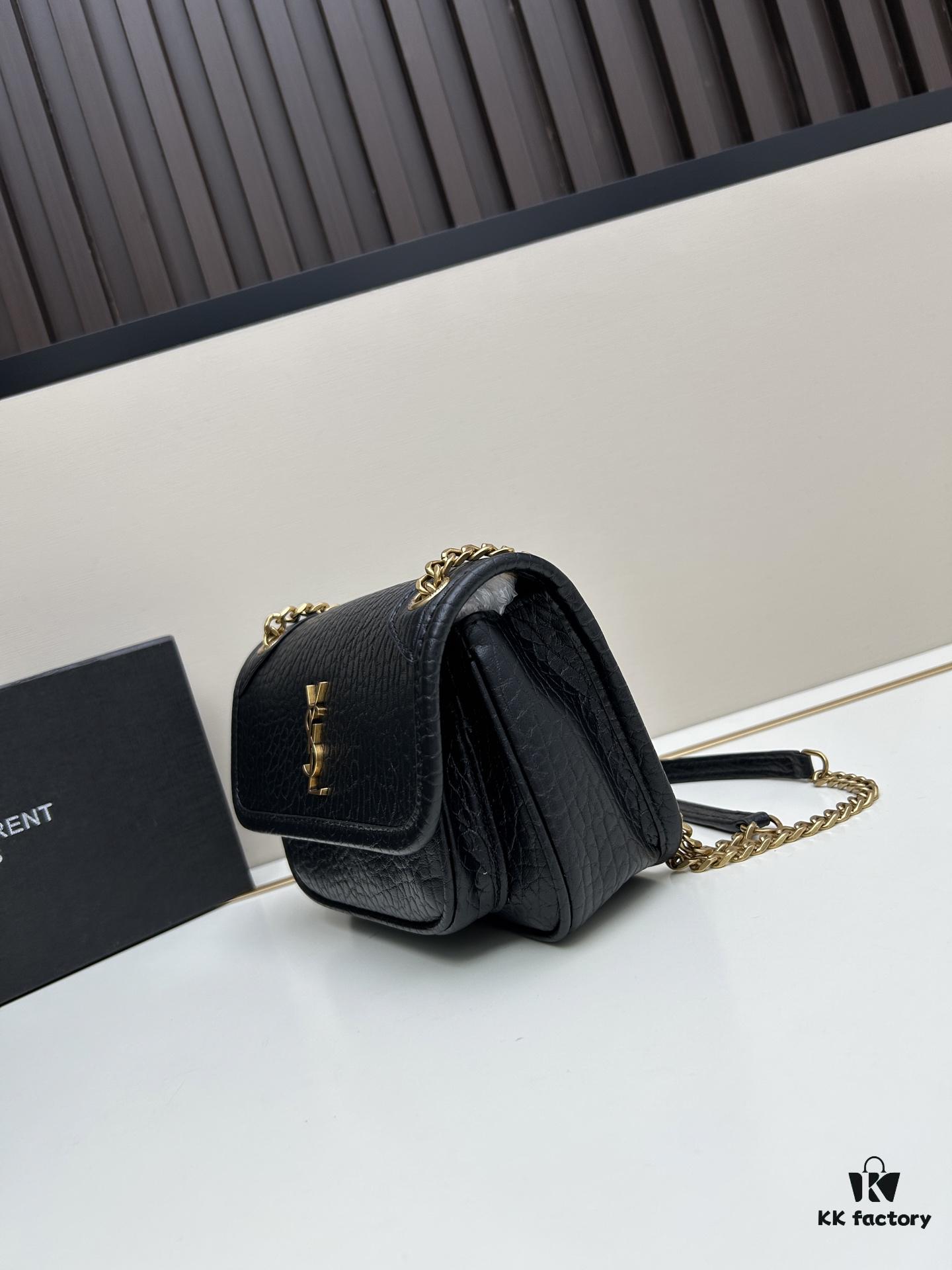 New Arrival with Box 💰 YSL Saint Laurent Niki Grainy Leather Mini Shoulder Bag