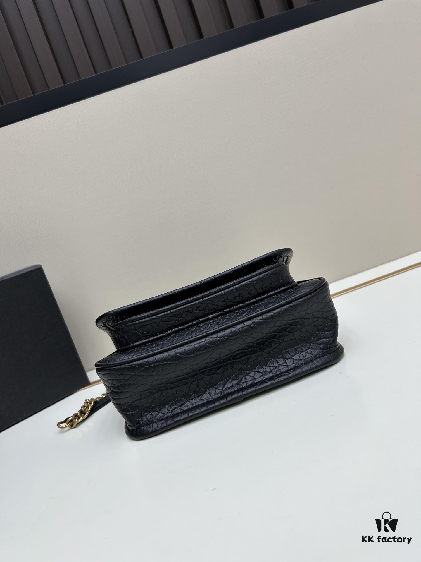 New Arrival with Box 💰 YSL Saint Laurent Niki Grainy Leather Mini Shoulder Bag