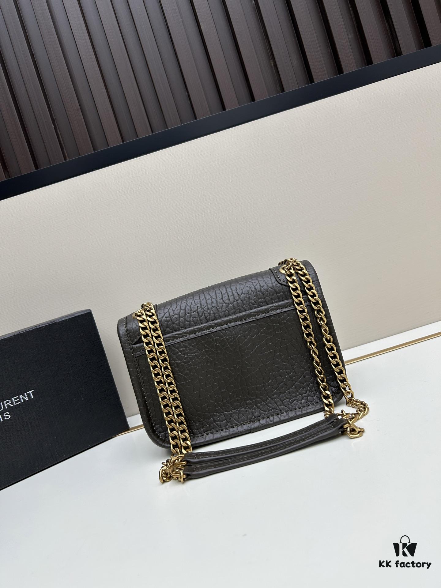 New Arrival with Box 💰 YSL Saint Laurent Niki Grainy Leather Mini Shoulder Bag
