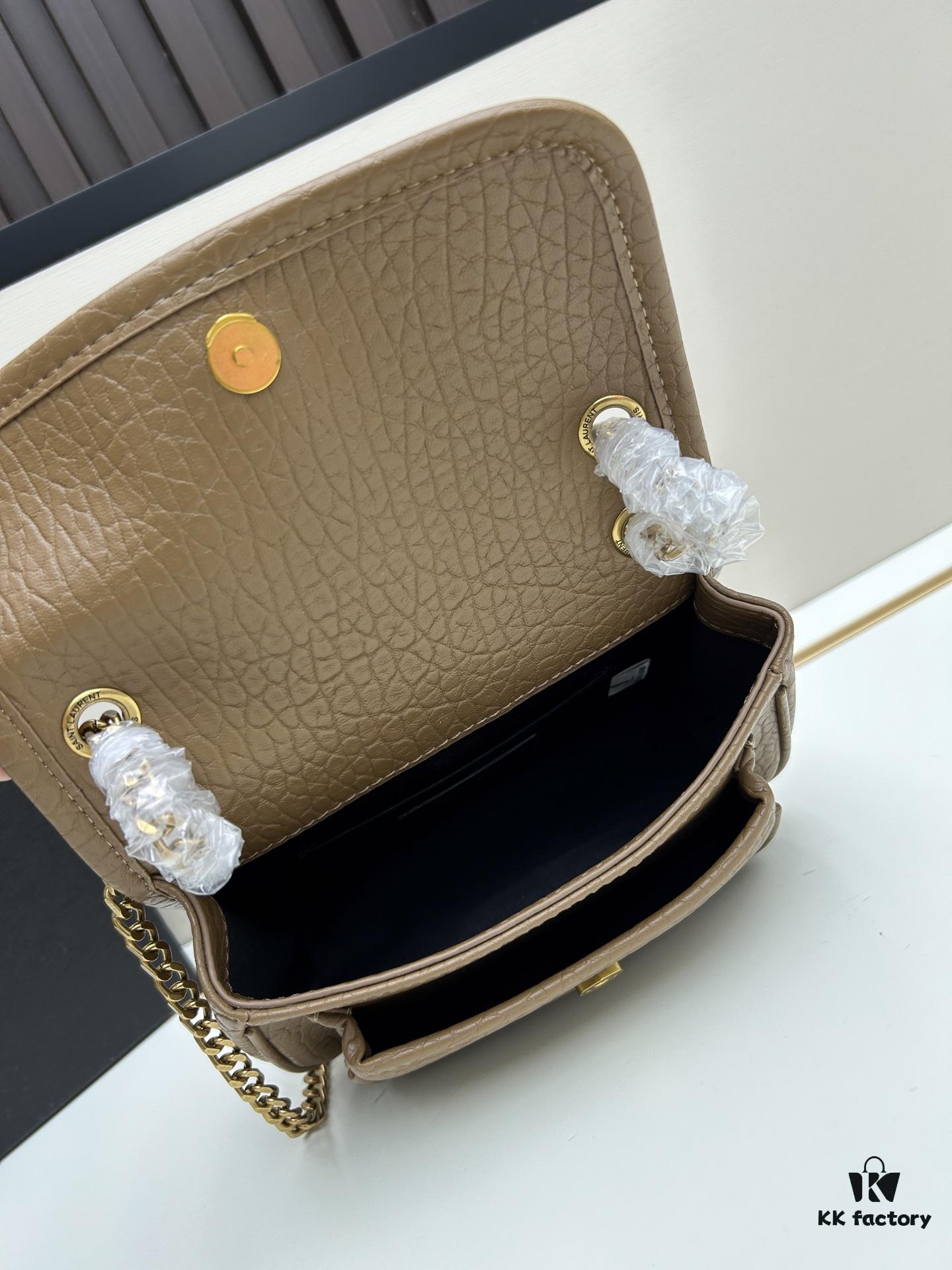 New Arrival with Box 💰 YSL Saint Laurent Niki Grained Lambskin Mini Shoulder Bag