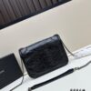 6930ca306e68136f4d9b012b YSL Niki Mini Chain Bag in Black Wax Leather