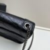 6930ca316e68136f4d9b012c YSL Niki Mini Chain Bag in Black Wax Leather