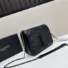 6930ca316e68136f4d9b012d YSL Niki Mini Chain Bag in Black Wax Leather