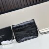 6930ca326e68136f4d9b012e YSL Niki Mini Chain Bag in Black Wax Leather
