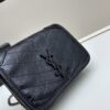 6930ca326e68136f4d9b012f YSL Niki Mini Chain Bag in Black Wax Leather