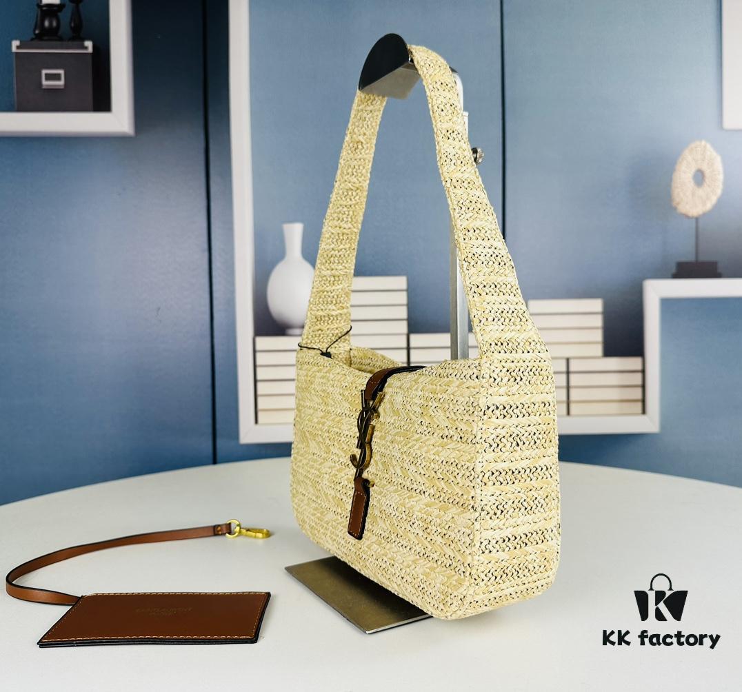 6930ca4b6e68136f4d9b015a New Bestseller YSL Le 5 à 7 Raffia Mini Shoulder Bag