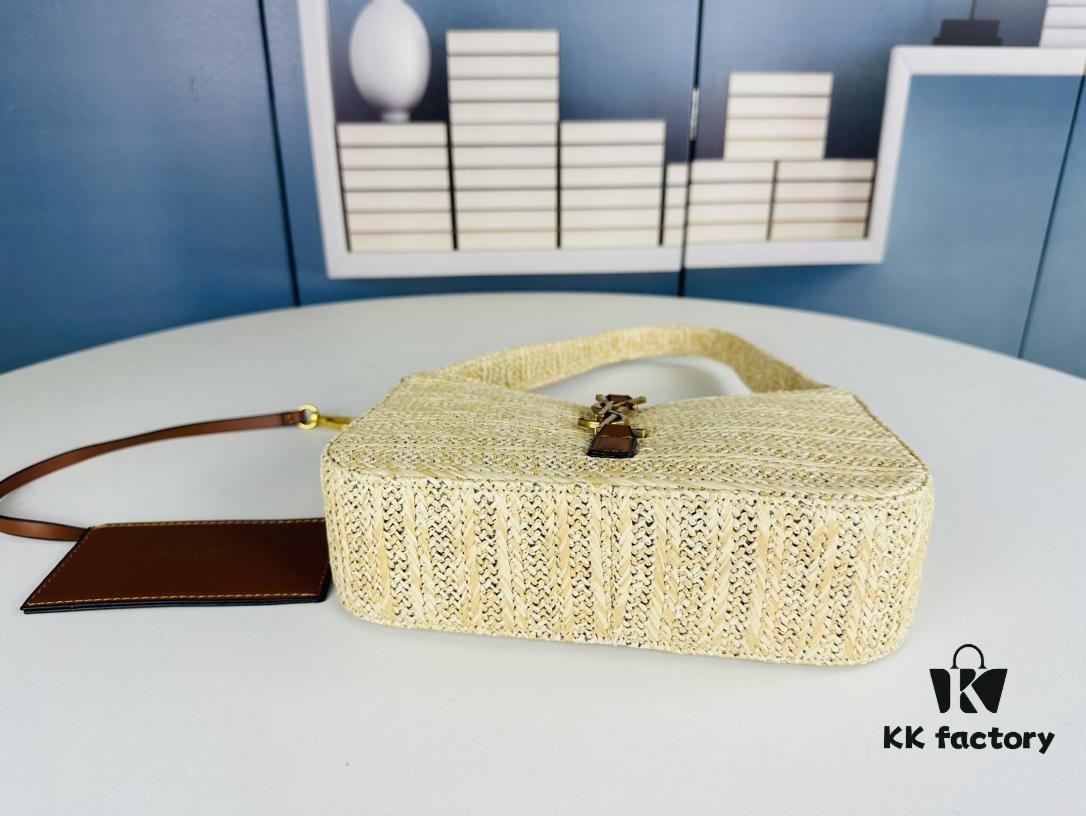 6930ca4d6e68136f4d9b015e New Bestseller YSL Le 5 à 7 Raffia Mini Shoulder Bag