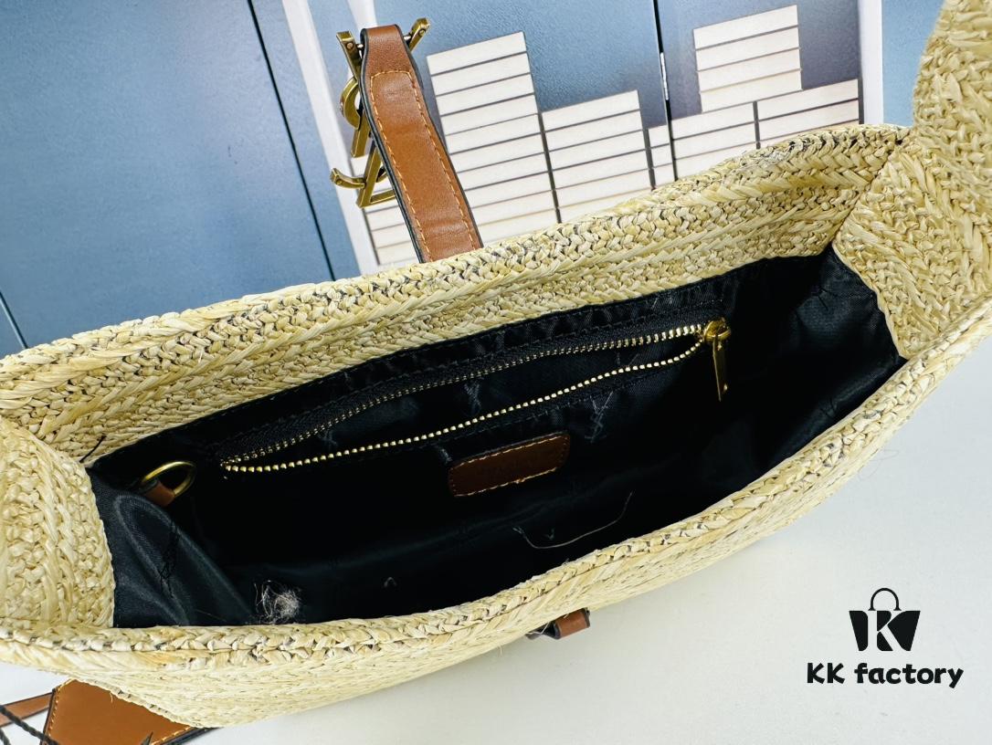 6930ca4f6e68136f4d9b0160 New Bestseller YSL Le 5 à 7 Raffia Mini Shoulder Bag