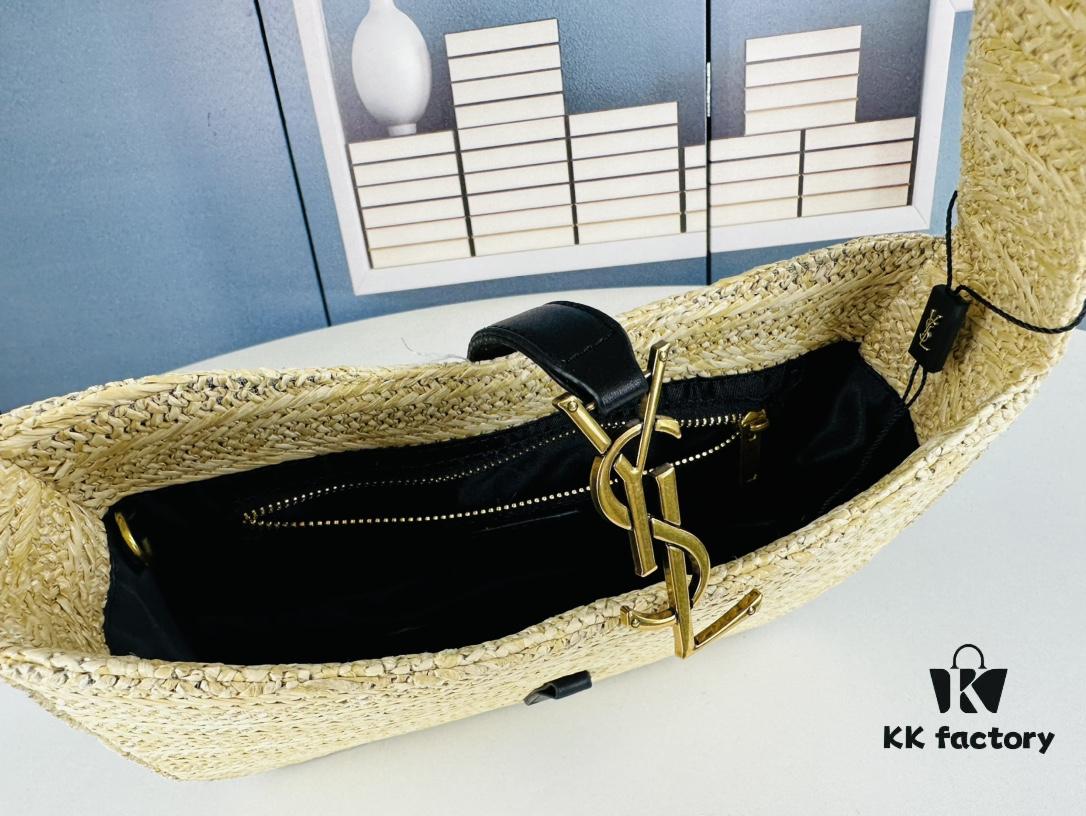 6930ca536e68136f4d9b0169 New Bestseller YSL Le 5 à 7 Raffia Mini Shoulder Bag
