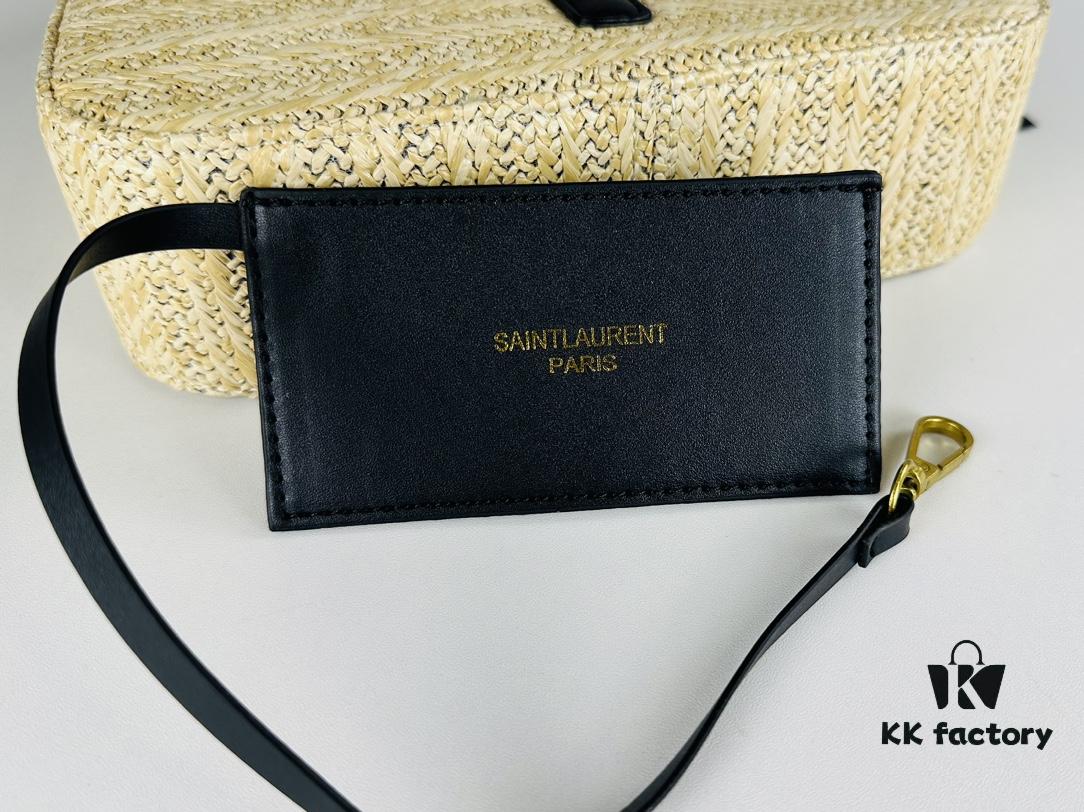 6930ca556e68136f4d9b016b New Bestseller YSL Le 5 à 7 Raffia Mini Shoulder Bag