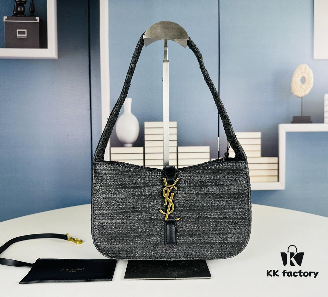 6930ca566e68136f4d9b016c New Bestseller YSL Le 5 à 7 Raffia Mini Shoulder Bag