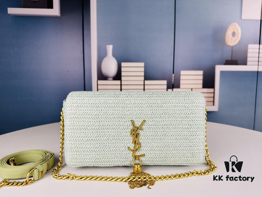 6930ca5e6e68136f4d9b017d Bestseller YSL New Raffia Woven Tassel Bag! Summer Beach Joy
