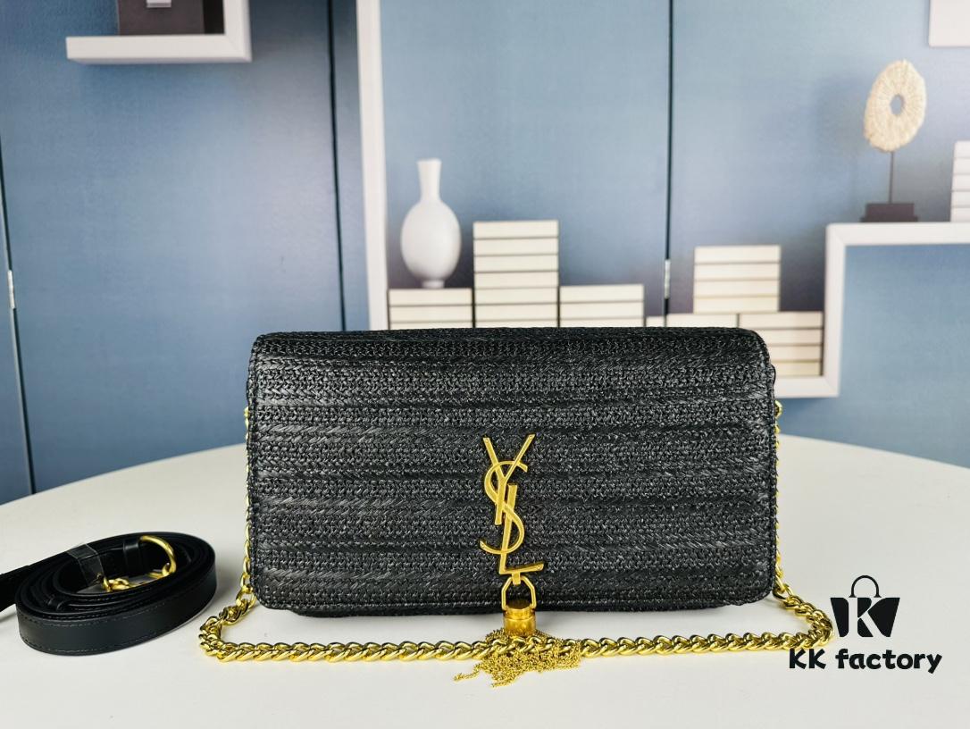 6930ca686e68136f4d9b018d Bestseller YSL New Raffia Woven Tassel Bag! Summer Beach Joy