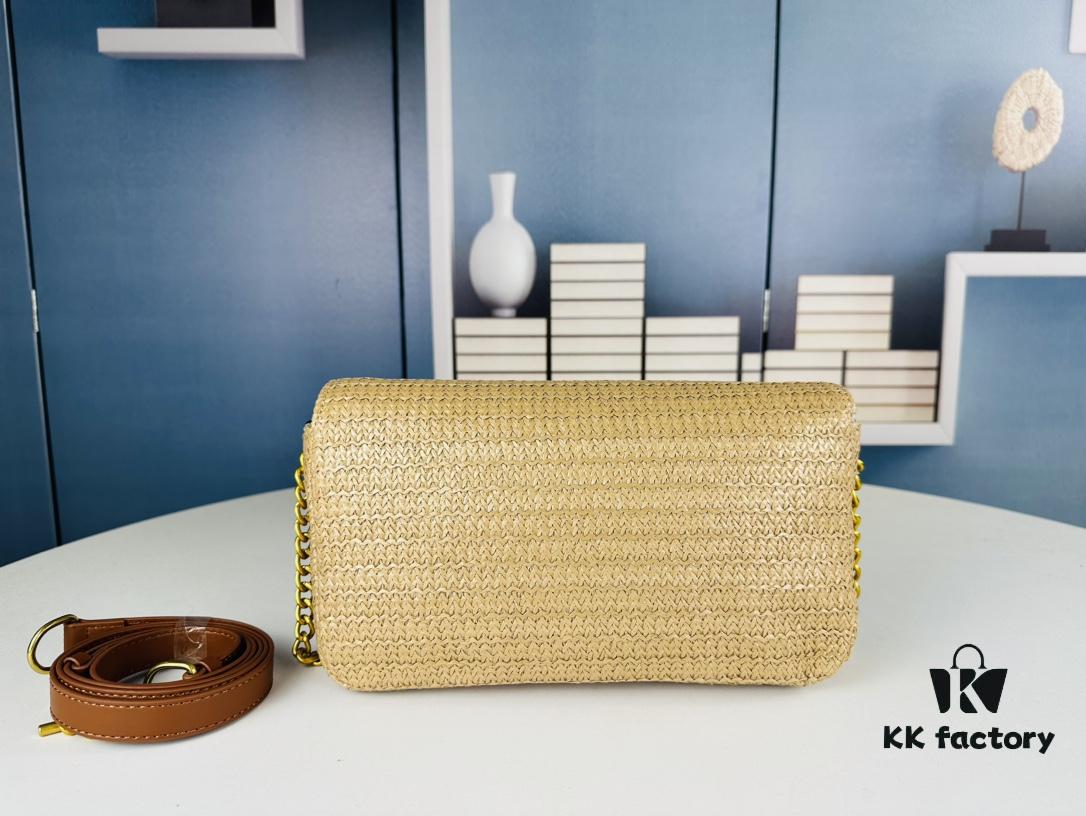 6930ca706e68136f4d9b019b Bestseller YSL New Raffia Woven Tassel Bag! Summer Beach Joy