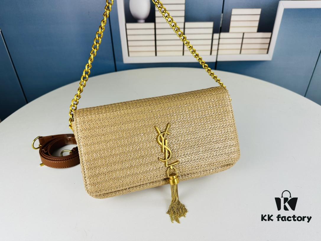 6930ca706e68136f4d9b019c Bestseller YSL New Raffia Woven Tassel Bag! Summer Beach Joy