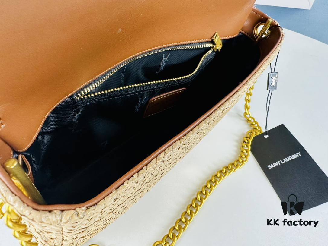 6930ca716e68136f4d9b01a0 Bestseller YSL New Raffia Woven Tassel Bag! Summer Beach Joy