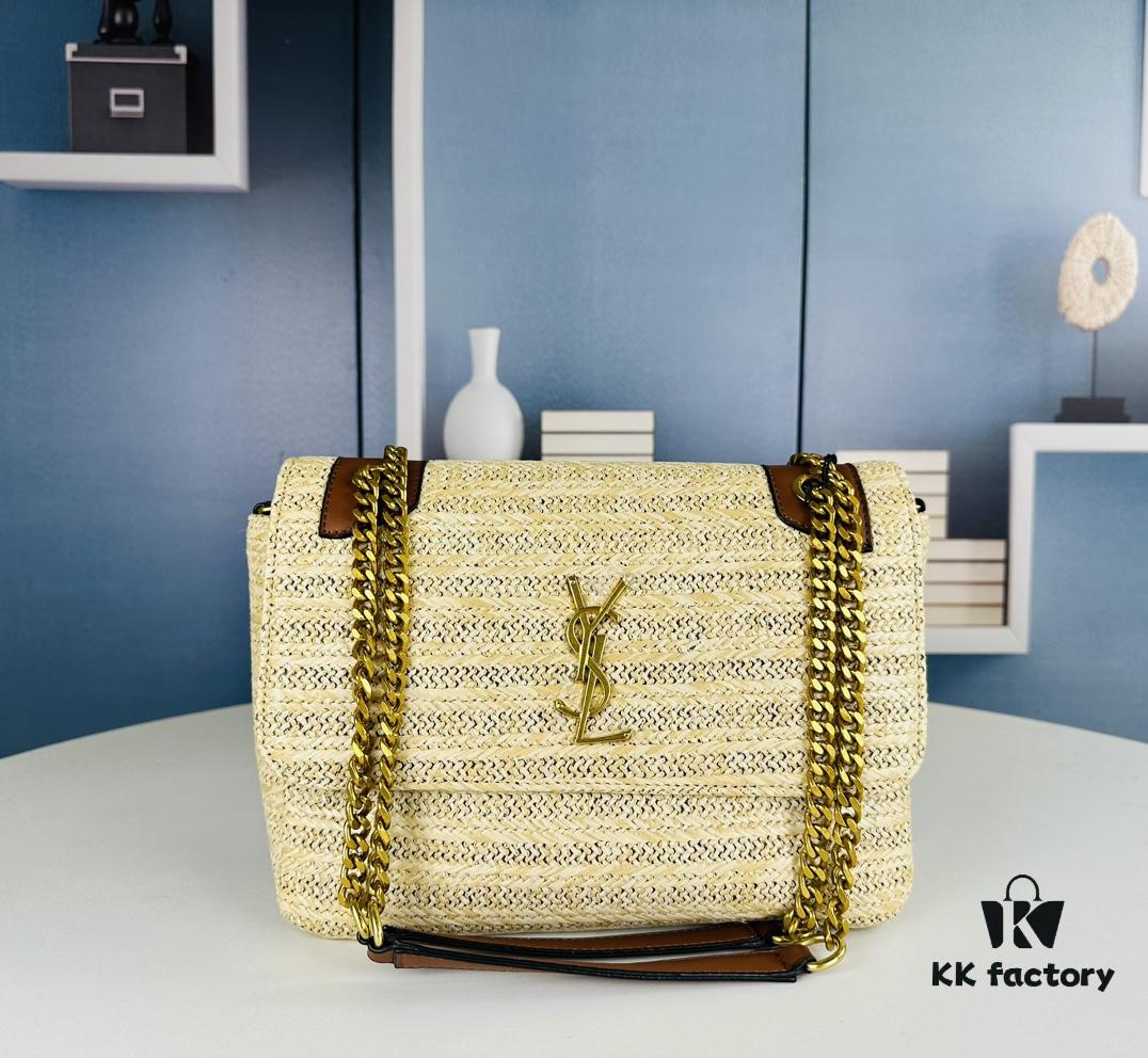 6930ca7e6e68136f4d9b01b6 Bestselling Large YSL Straw Bag Niki Woven Bag 962389