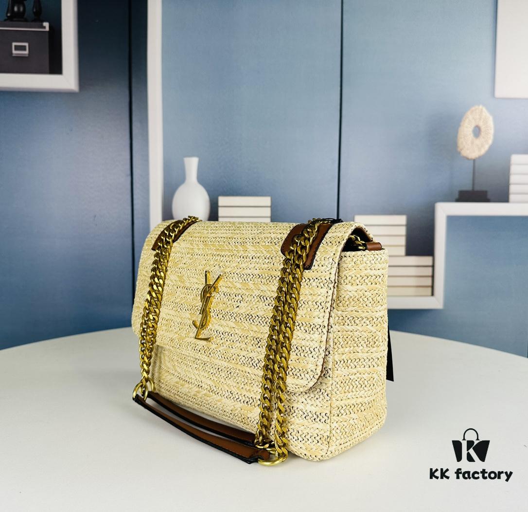 6930ca846e68136f4d9b01c0 Bestselling Large YSL Straw Bag Niki Woven Bag 962389
