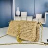 New YSL Raffia Woven Fringe Bag - Kate Model