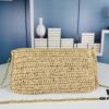 New YSL Raffia Woven Fringe Bag - Kate Model